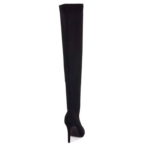 NEW ANDREA women's over the knee sock boots in black - Picture 3 of 4